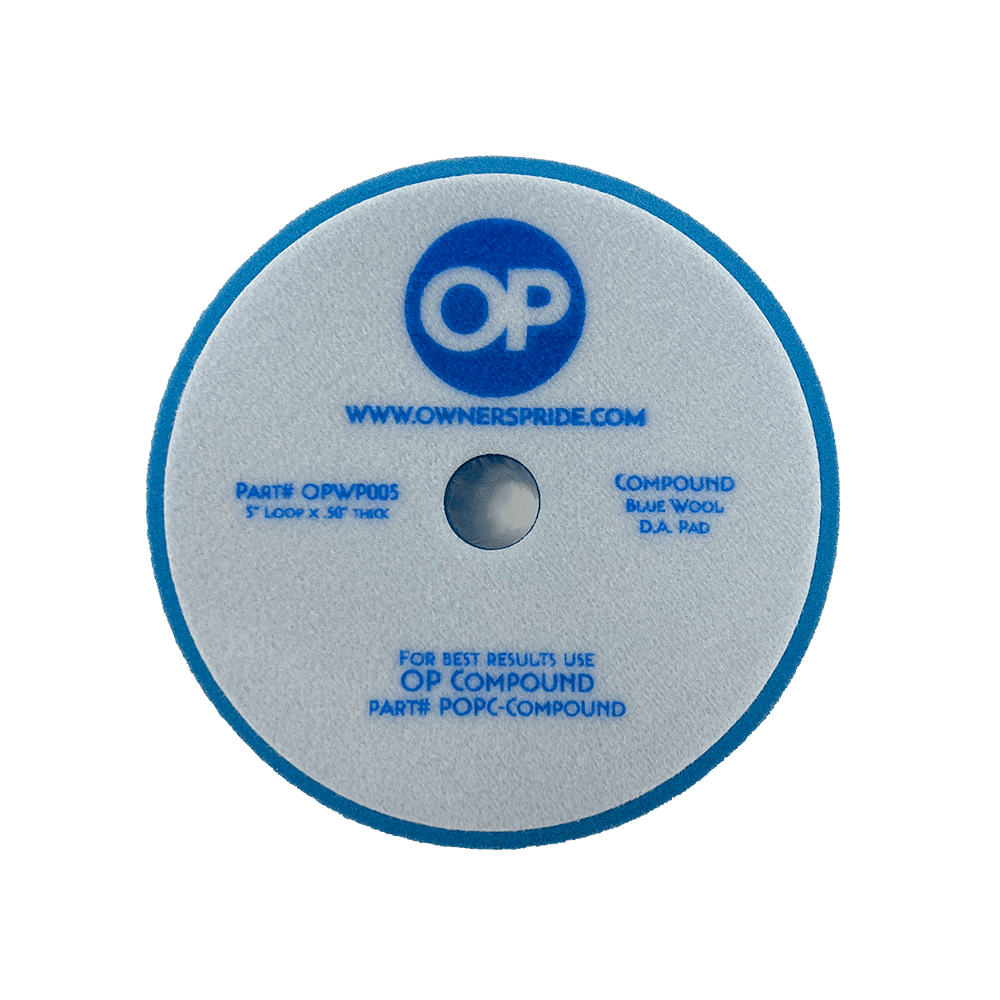 OP Blue Wool DA pad - Owners Pride Car Care