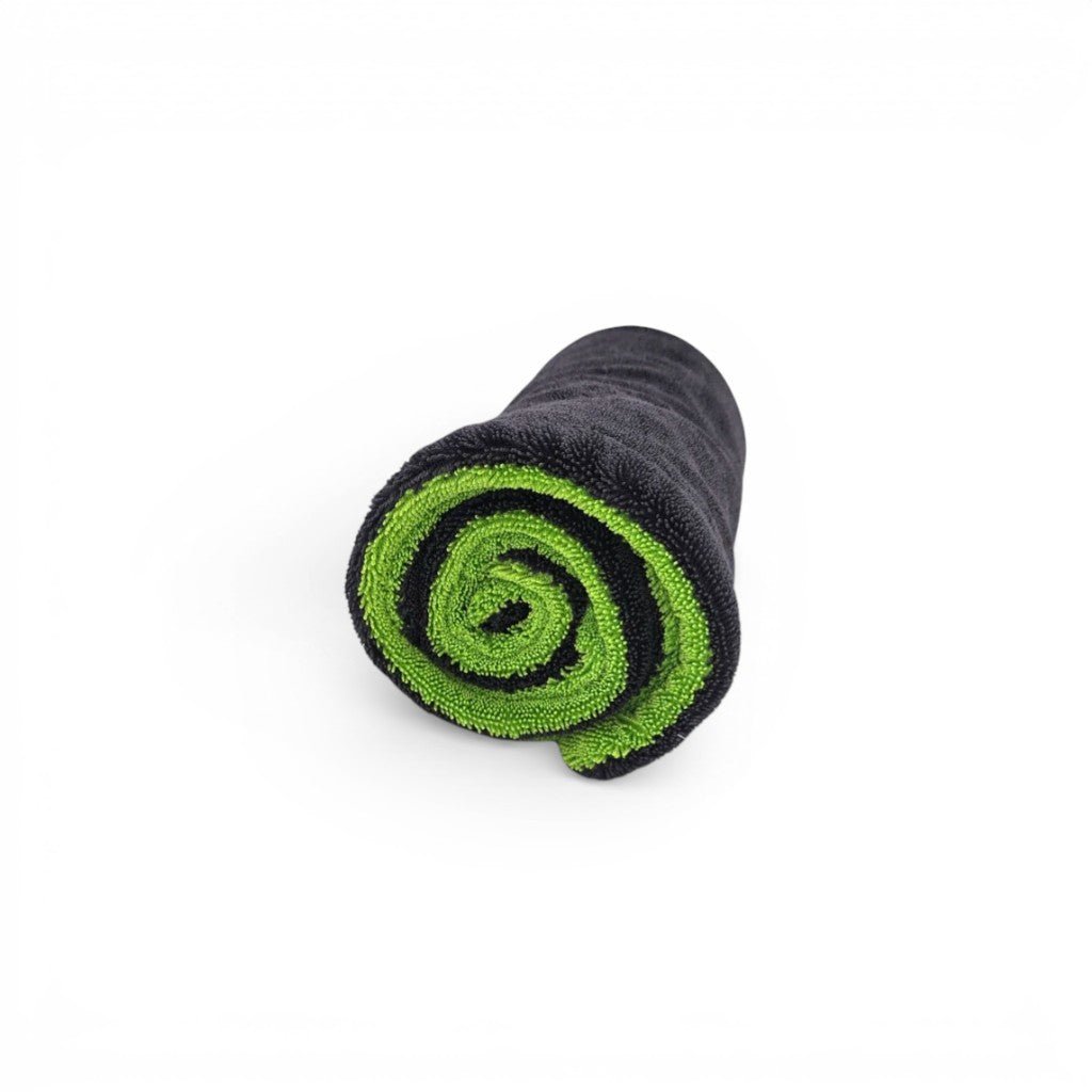 TDS 1600 GSM Twisted Loop Drying Towel - Green - Owners Pride Car Care