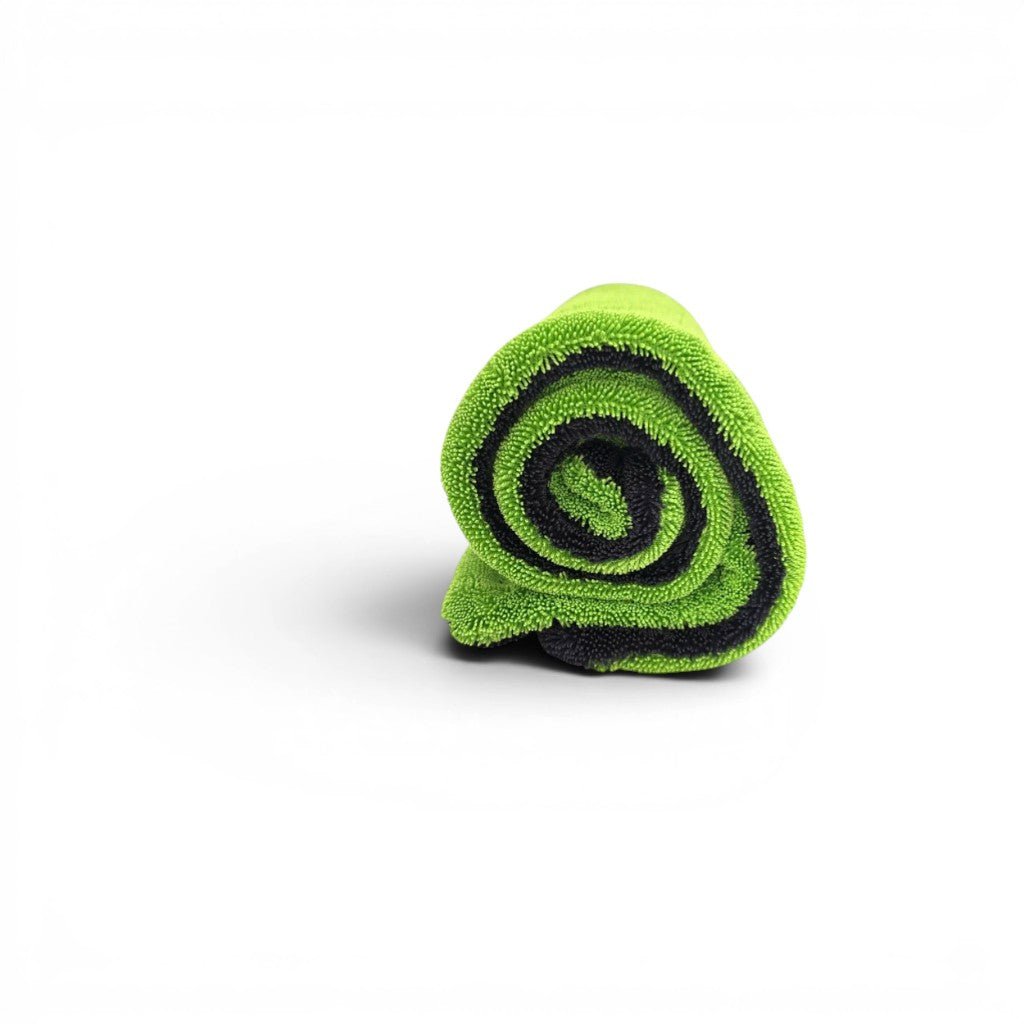TDS 1600 GSM Twisted Loop Drying Towel - Green - Owners Pride Car Care