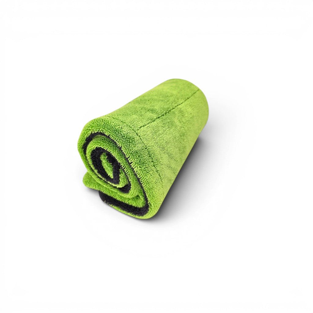 TDS 1600 GSM Twisted Loop Drying Towel - Green - Owners Pride Car Care