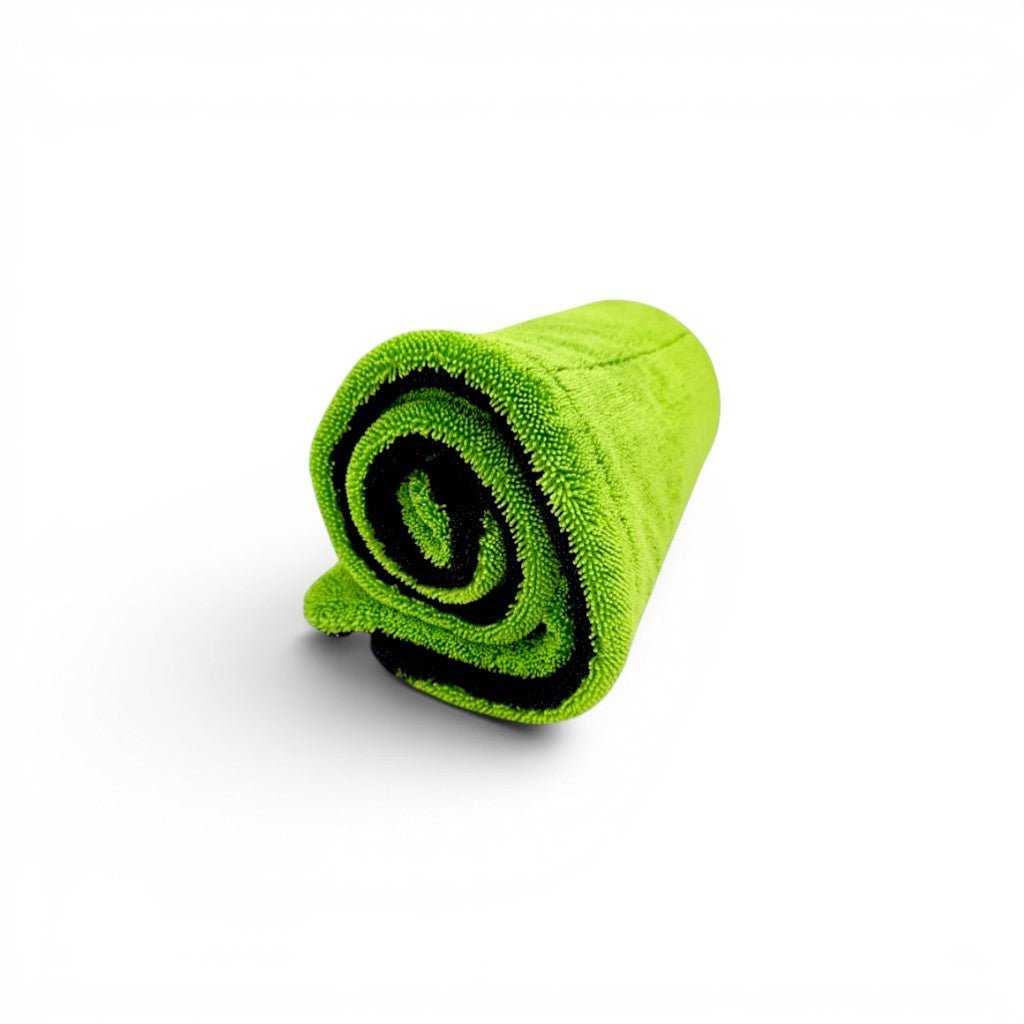 TDS 1600 GSM Twisted Loop Drying Towel - Green - Owners Pride Car Care