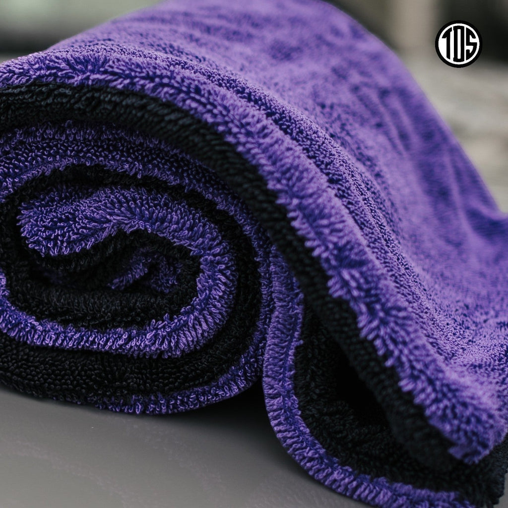 TDS 1600 GSM Twisted Loop Drying Towel - Purple - Owners Pride Car Care