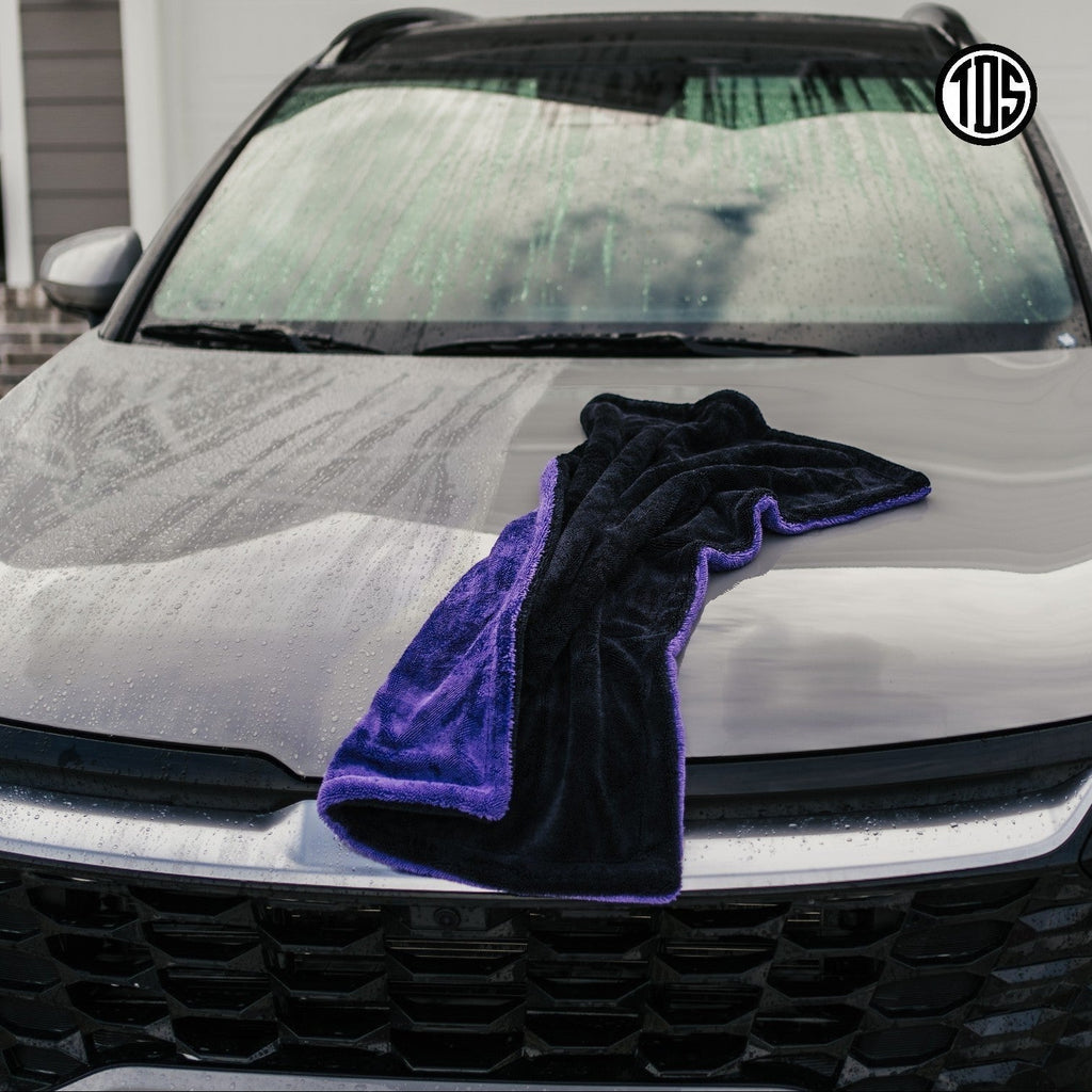 TDS 1600 GSM Twisted Loop Drying Towel - Purple - Owners Pride Car Care